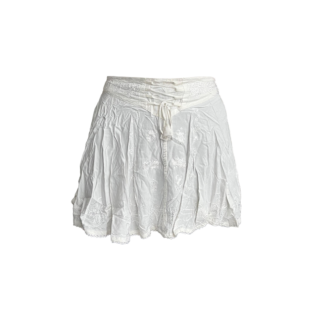 Embroidery-White