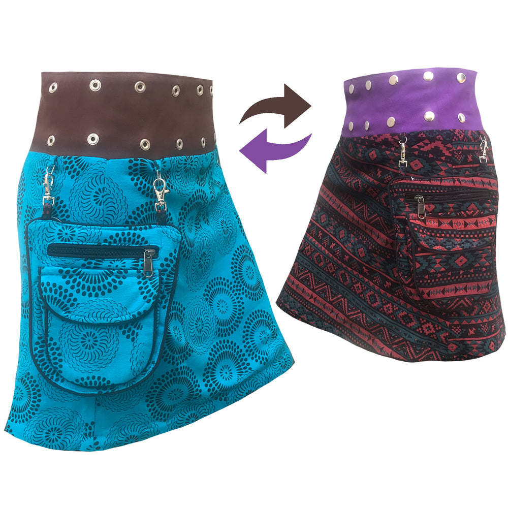 Reverse sky blue-red