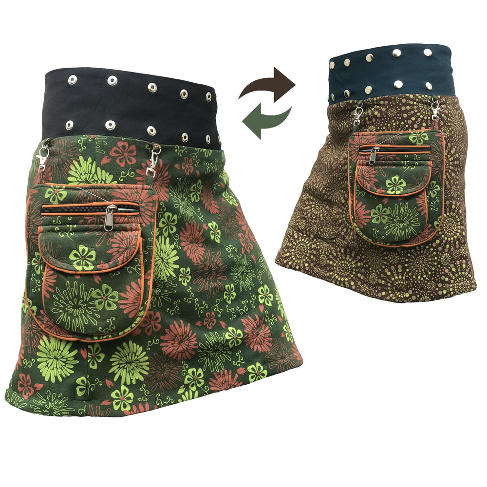 Reverse Floral Green